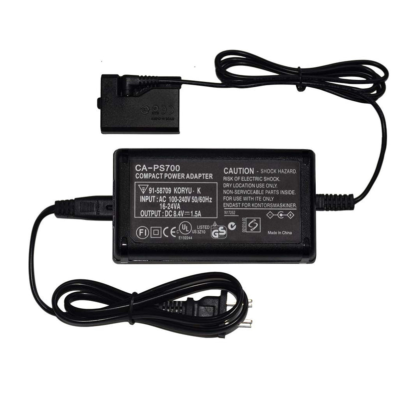 ACK-E10 AC Power Adapter and DR-E10 DC Coupler Charger Kit Compatible with Canon EOS Rebel T3, T5, T6, T7, T100, Kiss X50, Kiss X70 Digital Cameras (Canon LP-E10 Battery Replacement) ACK-E10 power supply