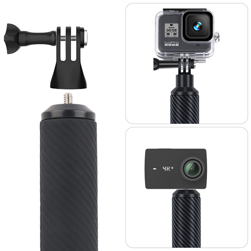 Homeet Handler Floating Hand Grip for GoPro, 2023 Upgraded Underwater GoPro Hand Stick Monopod Pole Compatible with GoPro Hero 11/10/9/8/7/6/5/4, DJI OSMO Action Cameras, with 1/4" Screw, Orange 2023 NEW Hand Grip