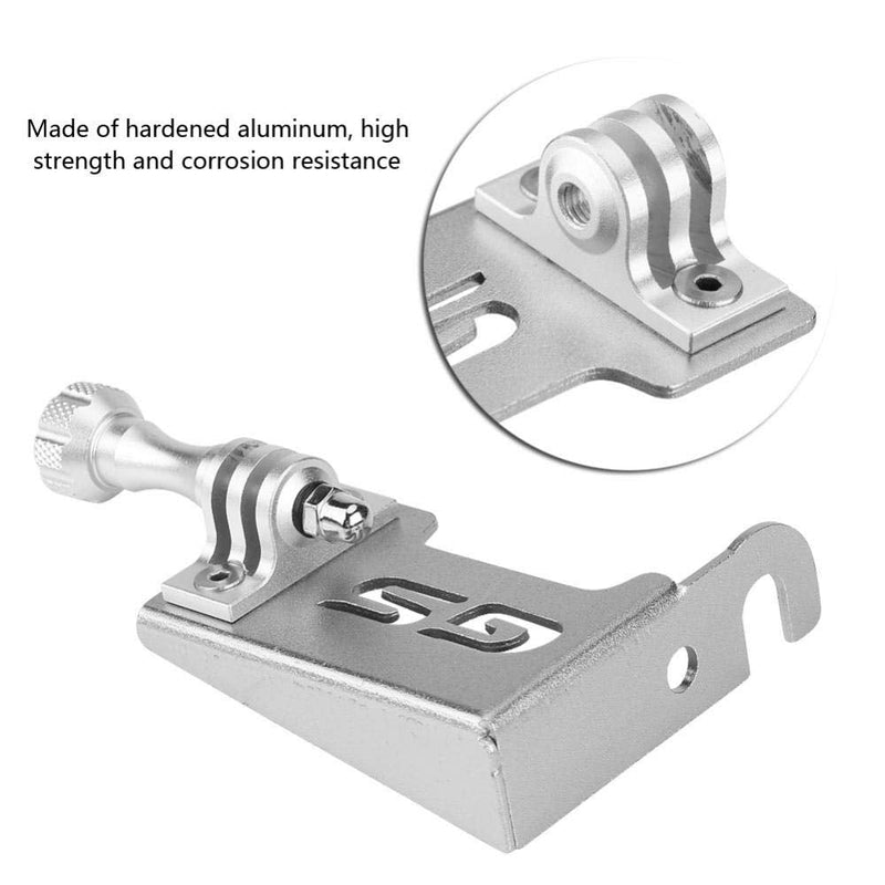 Motorcycle Front Left Camera Support Bracket Go Pro Side Camera Bracket Stand for R1200gs Lc R1200gs Lc Adv(Silver) Silver