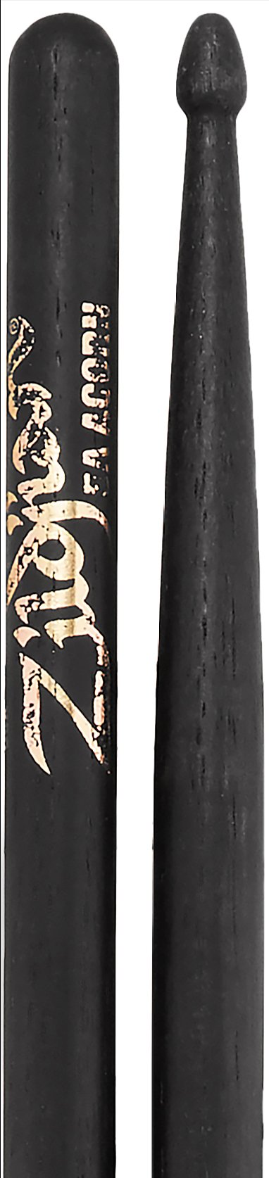 Zildjian 5A Acorn Tip Black Drumsticks Black, Wood