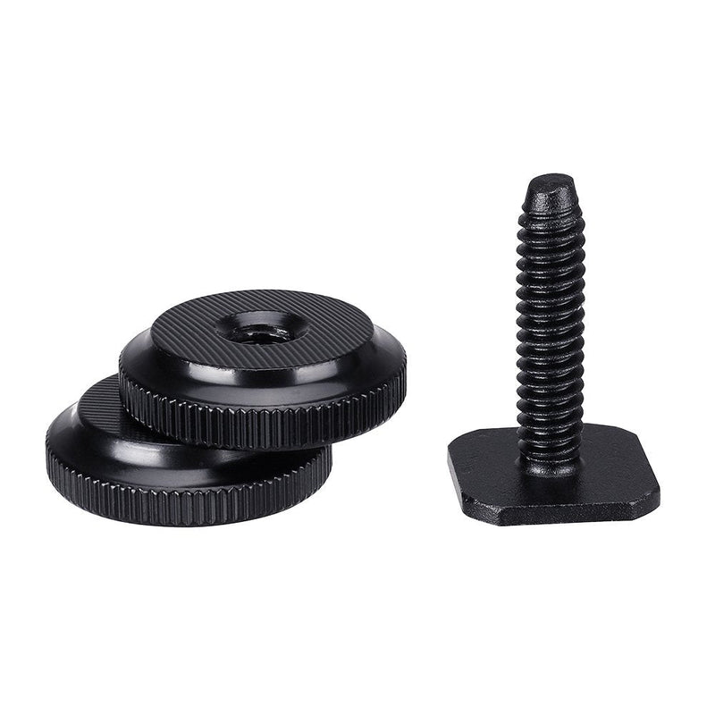 1/4" Hot Shoe Adapter Mount Camera Shoe Mount Screw Flash Cold Shoe Mount to Tripod Screw Adapter DSLR Camera Rig-4 Packs