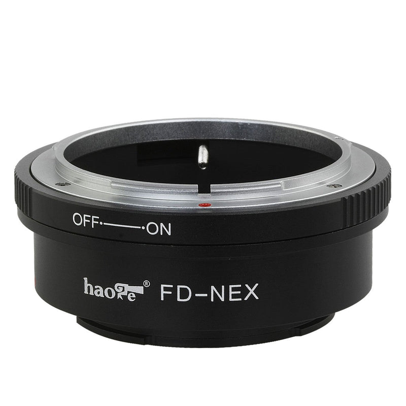 Haoge Lens Mount Adapter for Canon FD Mount Lens to Sony E Mount NEX Camera Such as a3000 a3500 a5000 a5100 a6000 a6400 a6500 A7 A7R A7S A7II A7RII A7SII A7III A7RIII A9 VG30 VG900 FS700 FS7 FS5