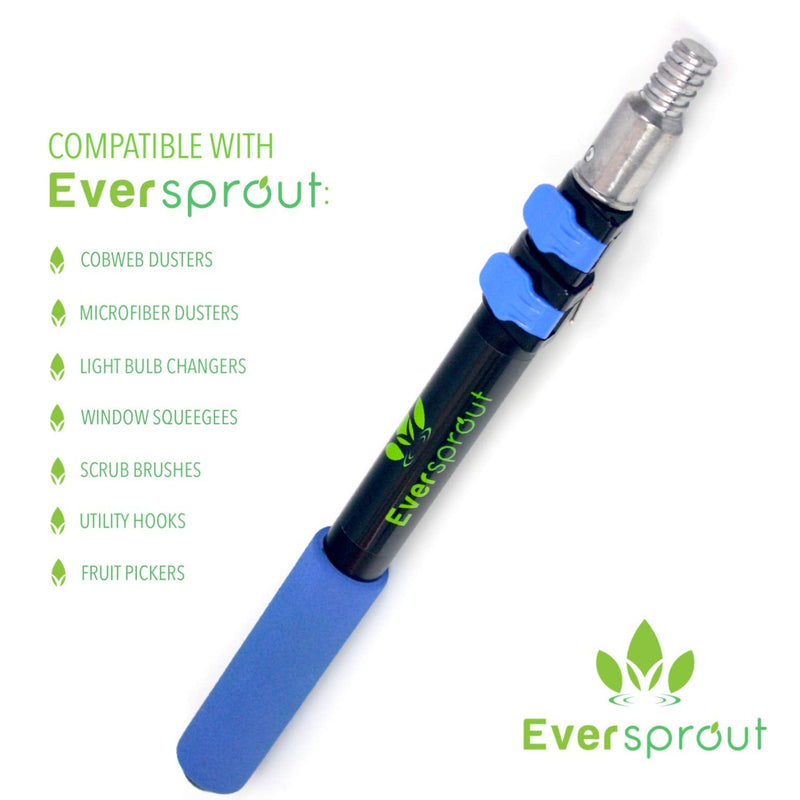 EVERSPROUT 1.5-to-4.5 Foot Flexible Microfiber Ceiling Fan Duster with Extension Pole | 8-10 Ft Standing Reach | Bendable to Clean Any Fan Blade | Dusters for Cleaning | Long Duster for High Ceilings
