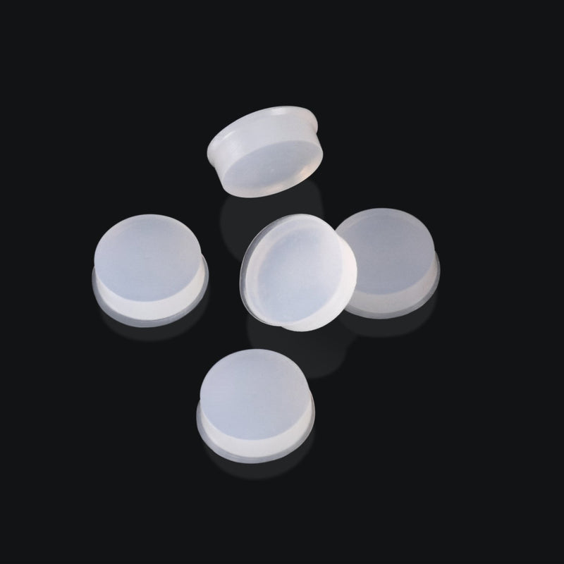 Canomo Pack of 20 Soft Rubber Flute Plugs Open Hole Plug Flutes Repair Parts Accessories, 7 X 3mm