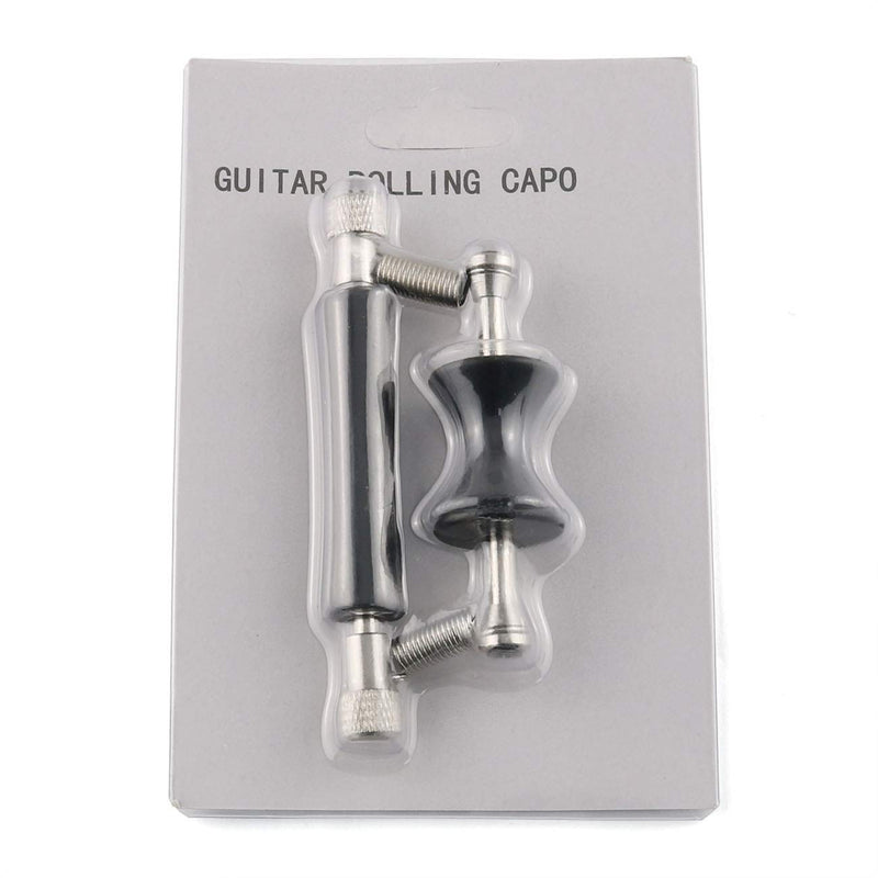 LRONG Guitar Rolling Capo Sliding Capo Adjustable Capo for Tuning Tone of String Instruments for Electric Guitar and Acoustic Guitar or Ukulele Mandolin Banjo