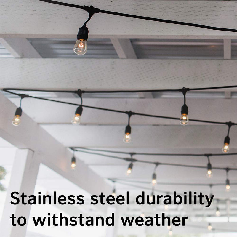 National Hardware N260-152 Q Hangers Ceiling Hanging String Lights More Sturdy Than Cup Hooks, Stainless Steel