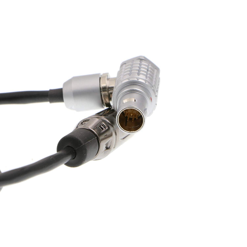 Alvin's Cables Red Komodo Timecode Cable Tentacle Sync 3.5mm TRS to EXT 9 Pin Male Right Angle Straight 3.5mm TRS