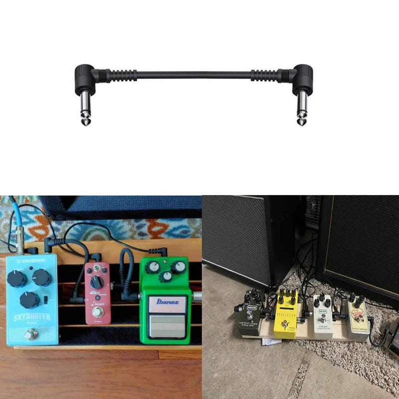 6Pcs 1/4 Inch Guitar Patch Cable, Guitar Cables Pedal,Pedal Patch Cables 6 Inch