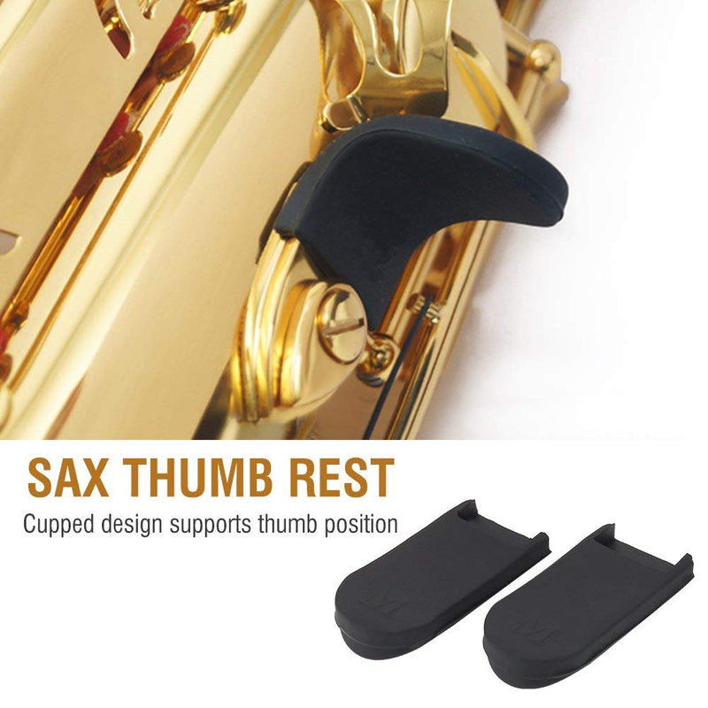 Bnineteenteam 2Pcs Sax Saxophone Thumb Rest Rubber Cushion Sax Thumb Protectors Saxophone Accessories