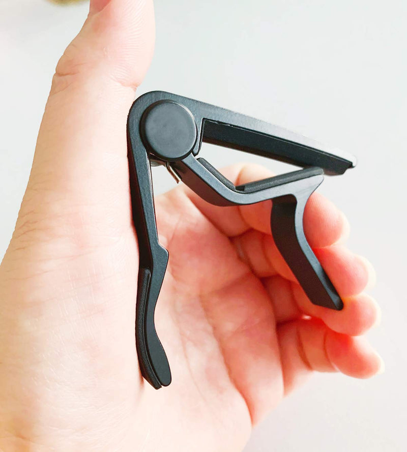 [AUSTRALIA] - WINGO Pro Ukulele Capo for Soprano Contert Baritone, Black. Ukulele Capo Black 