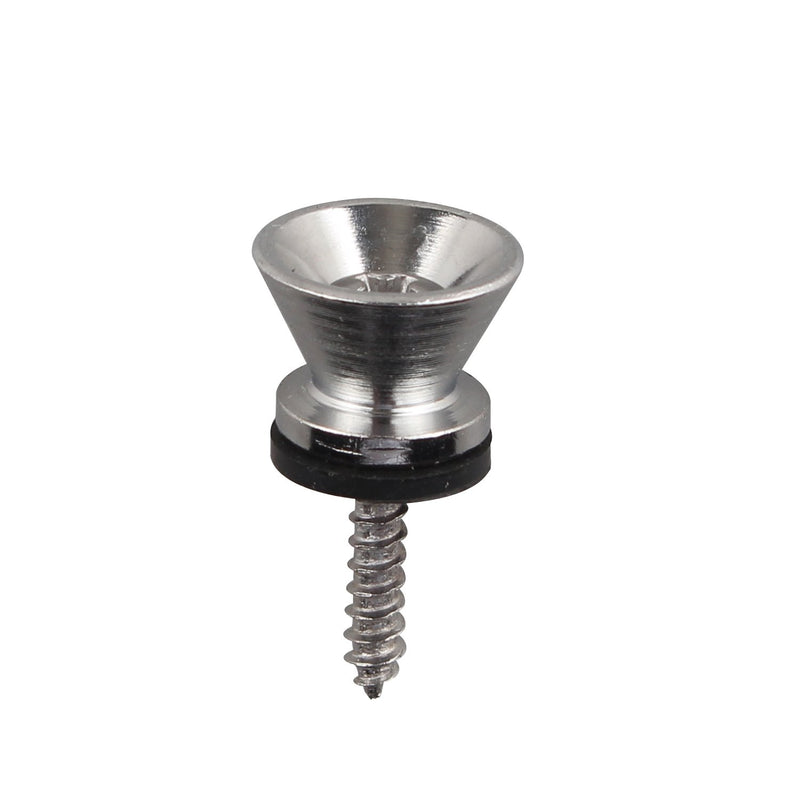 [AUSTRALIA] - Futheda 4PCS Guitar Strap Button End Pins Metal Vintage Style for Electric Acoustic Bass Instrument Silver 