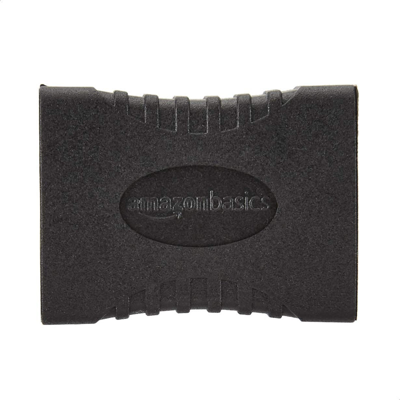 Amazon Basics HDMI Female to Female Coupler Adapter, 29 x 22mm, Black Single Pack