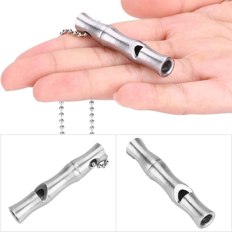 Stainless Steel Emergency Whistle,High Decibel Emergency Survival Whistle Emergency Whistles Emergency EDC Survival Tool Replacement for Outdoor Hiking Cam Help