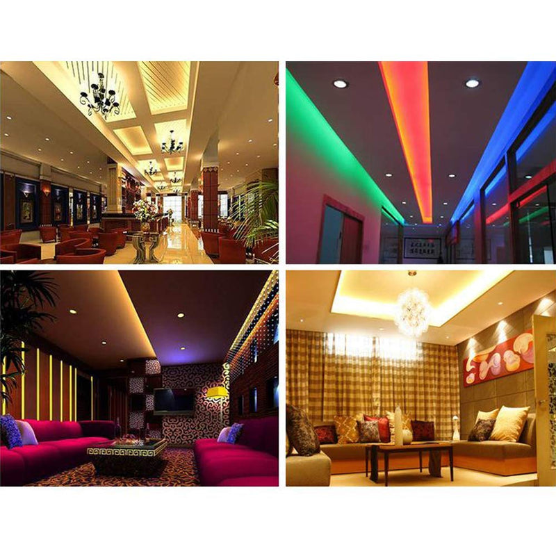 [AUSTRALIA] - LED Strip Lights 16.4ft Smart Color Changing Rope Lights SMD 5050 RGB Light Strips with Bluetooth Controller Sync to Music Apply for TV Bedroom Party and Home Decoration (16.4ft) 