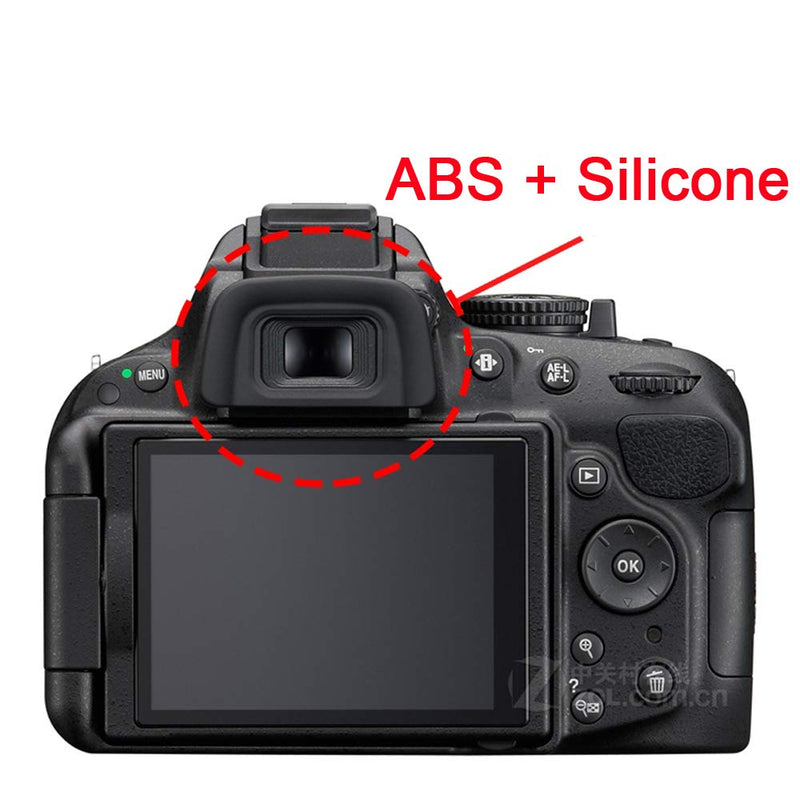 DK-20 Eyecup Eyepiece Viewfinder for Nikon D5200 D5100 D3200 D3100 D60 F80 Camera, Replaces Nikon DK-20 (2 Pack)