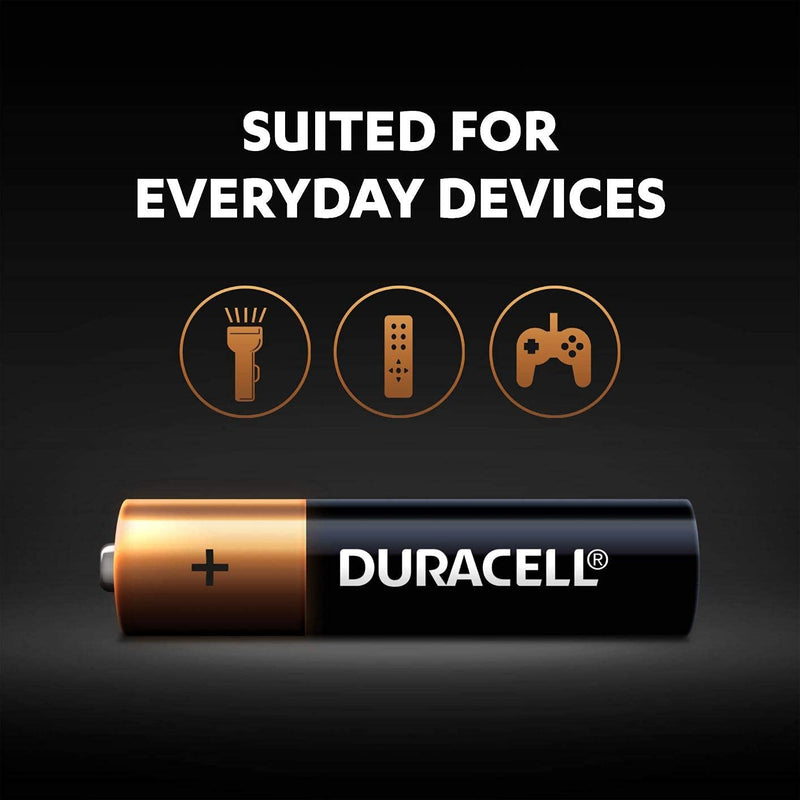 Duracell - CopperTop AAA Alkaline Batteries - long lasting, all-purpose Triple A battery for household and business - 2 Count