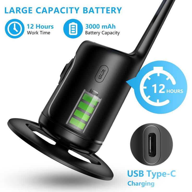 [AUSTRALIA] - Auto Face Tracking Tripod, No App, 360° Rotation Face Body Phone Camera Mount 3000mAh Rechargeable Battery Gesture Control, Smart Shooting Holder for Vlog, Streaming, Video, Tiktok- Black 