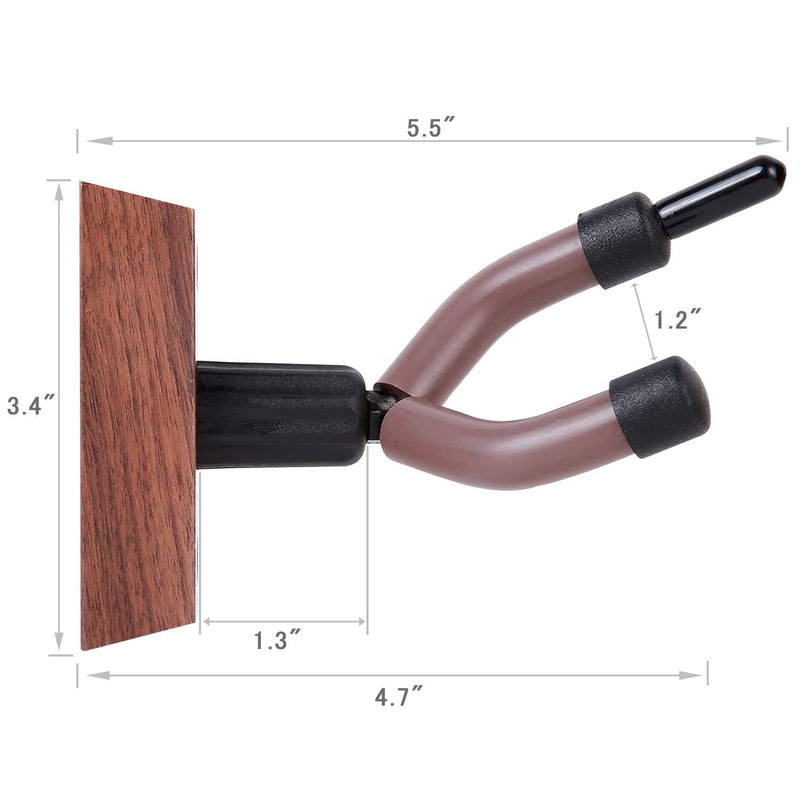 Violin Wall Mount Hanger, Ohuhu Hardwood Violin Hanger with Bow Holder for Home & Studio