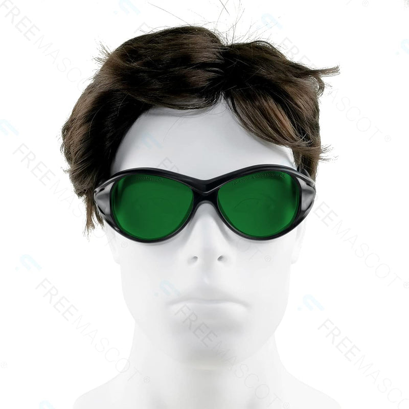 FreeMascot OD 8+ 190nm-420nm / 600nm-1100nm Wavelength Violet / Red / Infrared Laser Safety Glasses Frame Style 2