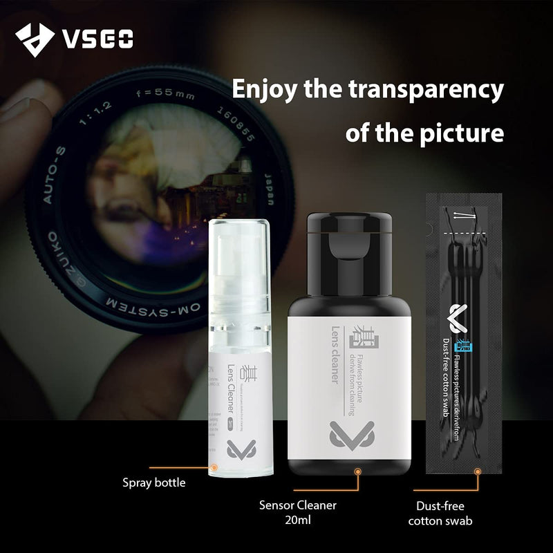 VSGO V-C01E Optical Lens Cleaner Professional Lens Cleaning Fluid for Camera