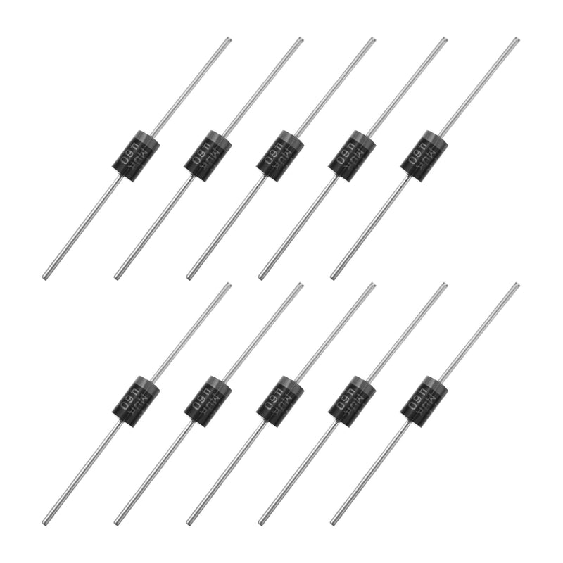 Fielect 20Pcs MUR460 Rectifier Diode 4A 600V Axial Electronic Silicon Diodes MUR460 ; 20pcs