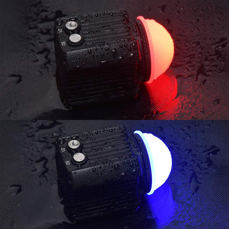 MEIKON Mini Waterproof led Light Scuba Diving Lights Fill-in Light for Waterproof housing Underwater Photographic Lighting System … Black1