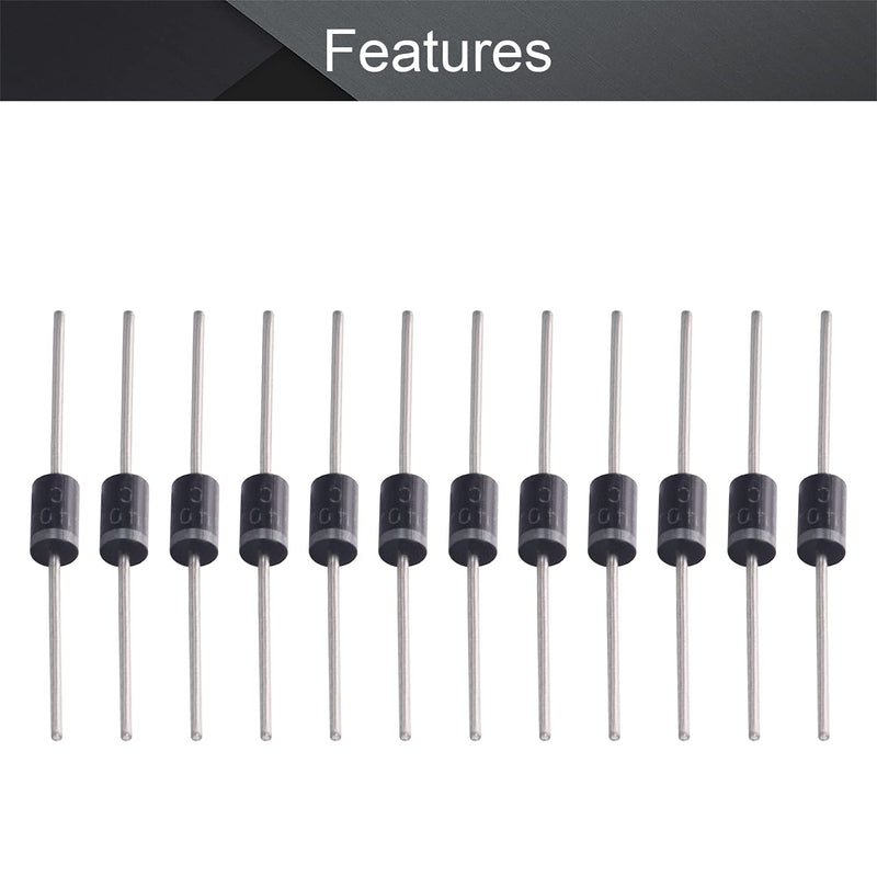 Fielect 30Pcs Schottky Rectifier Diode 3A 200V Axial Electronic Schottky Diodes for 1N5402 1N5402 ; 30pcs