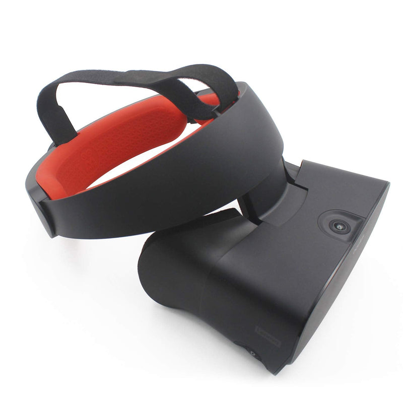 AMVR VR Front Foam & Rear Foam Silicone Protective Covers for Oculus Rift S Headset Sweatproof Waterproof Anti-Dirty Replacement Accessories (Red) Red