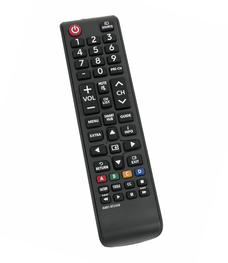 New AA81-00243B Replacement Remote Control for Samsung TV UE55JU6050UXZG UE48H6270SSXZG UE55F9080STXZGUE 55 HU 8500 ZXZT UE55F9080STXZG UE55F6770SSXZG UE46F6320AWXXN UA46F5500ARXUM