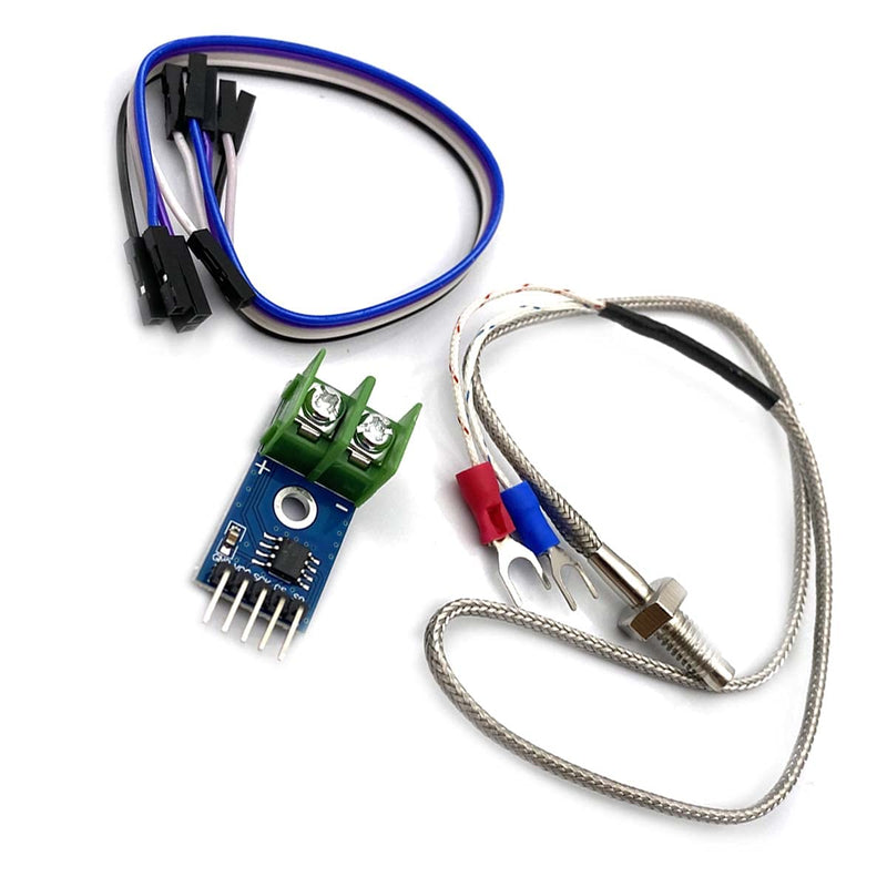 Kiro&Seeu DC 3-5V MAX6675 Module + K Type Thermocouple Temperature Sensor Thermocouple Sensor Set M6 Screw Compatible with Arduino Raspberry Pi