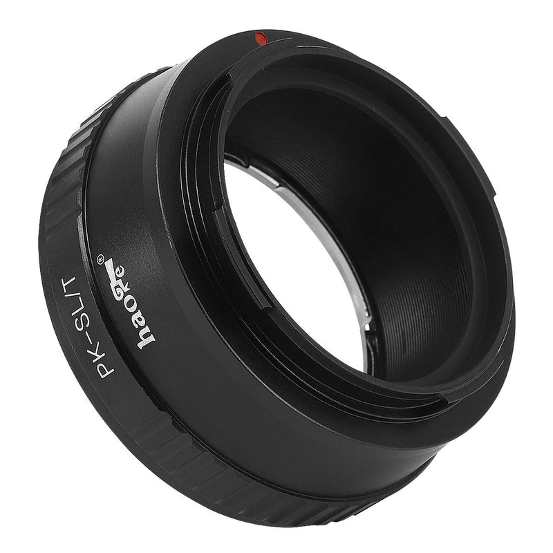 Haoge Manual Lens Mount Adapter for Pentax K PK Lens to Leica L Mount Camera Such as T, Typ 701, Typ701, TL, TL2, CL (2017), SL, Typ 601, Typ601, Panasonic S1 / S1R