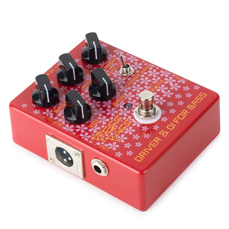 Caline CP-59 Driver Electronic Guitar Bass Effects Pedals Bass Amp DI Classic Tube Red Pedal
