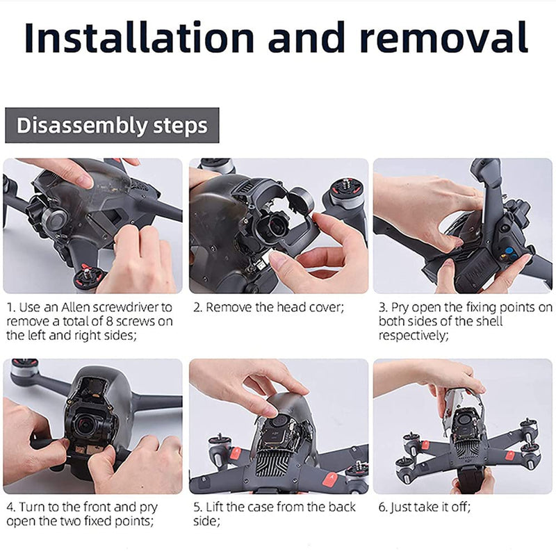 FPV Combo Drone Replacement Repair Part Upper Top Cover Shell for DJI FPV Combo
