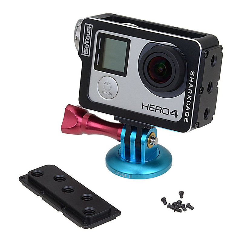 Fotodiox Pro GoTough Sharkcage for GoPro HERO3, HERO3+ and HERO4 Naked Action Cameras - Frame Mount Protective Camera Cage