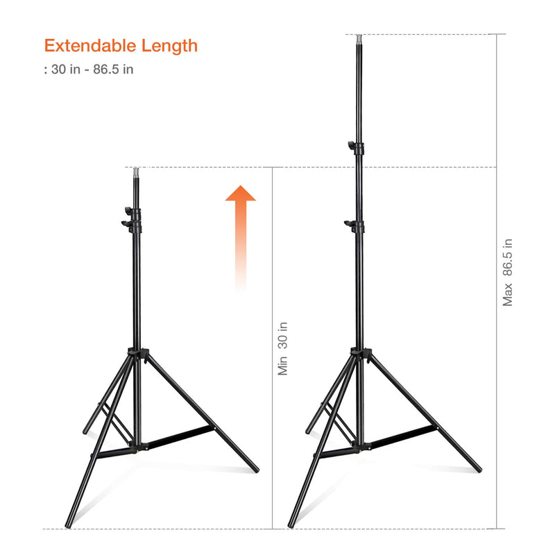Limo Studio Photo Video Studio 86.5inch Light Stand Aluminum 3Legs Tight Locking System Light Stand for Photography Studio, AGG2899