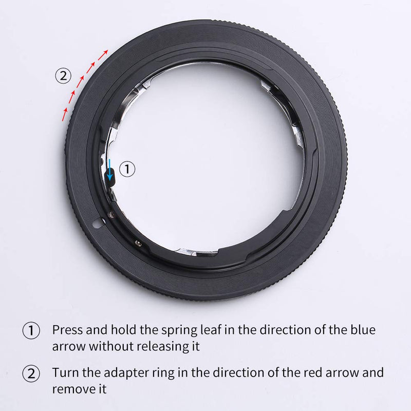 K&F Concept Lens Mount Adapter for Nikon F/AF AI AI-S Lens to Canon EOS EF EF-S Mount Adapter