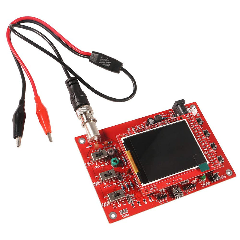 DSO 138 DIY Oscilloscope Kit Opening Source 2.4" TFT 1MSPS Pocket-Size Digital Oscilloscope Kit with DIY Parts & Probe, Handheld Pocket Electronic Learning Set, Assembled Vision (Welded) DSO138 weld