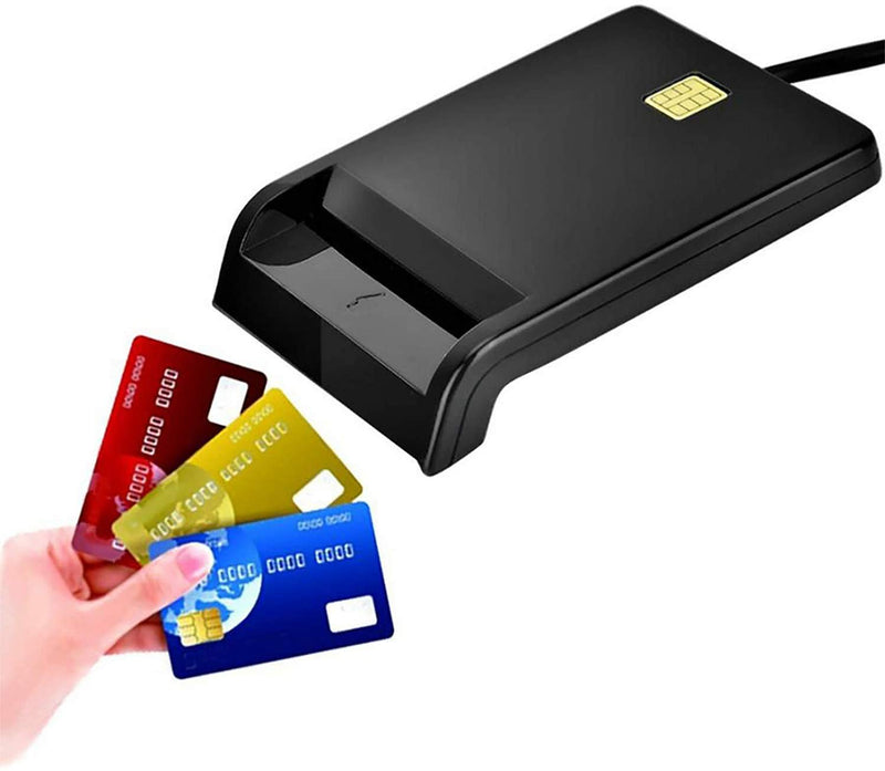 USB Smart Card Reader DOD Military Access CAC Card Reader ID Card/CAC/SD/Micro SD（TF）/SIM/IC Bank Card Reader,Compatible with Windows XP/Vista/7/8/10, Mac OS 10.6-10.10 and Linux. (Small)