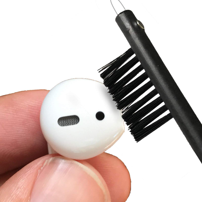 Hearing Aid Cleaning Brush with Magnet, Wax Loop and Built in Vent Cleaner | Airpods & Earbuds/Headphones Cleaning Brush. (Package of 6 Brushes)