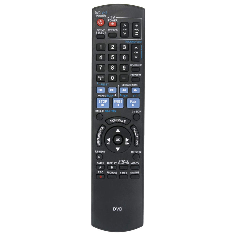 New N2QAYB000197 Replace Remote Fit for Panasonic DVD Recorder DMR-EZ48V DMR-EZ485V DMR-EZ48 DMR-EZ485 DMR-EZ48VK DMR-EZ485VK