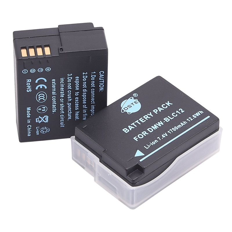 [AUSTRALIA] - DSTE Replacement for Pro DMW-BGG1 Vertical Battery Grip + 2X DMW-BLC12 Battery Compatible Panasonic Lumix DMC-G80 DMC-G85 G80 G85 Digital Camera as DMW-BLC12 