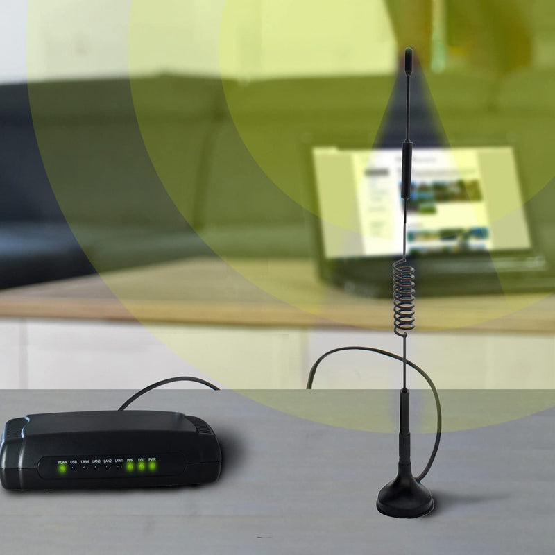 [AUSTRALIA] - Electrodepot 433 MHz Unity Gain Omni, 6 Inches Antenna with Magnetic Base and Male SMA Connector Antenna Kit – Impedance 50 Ohms Garage Gate Door Opener Antenna 