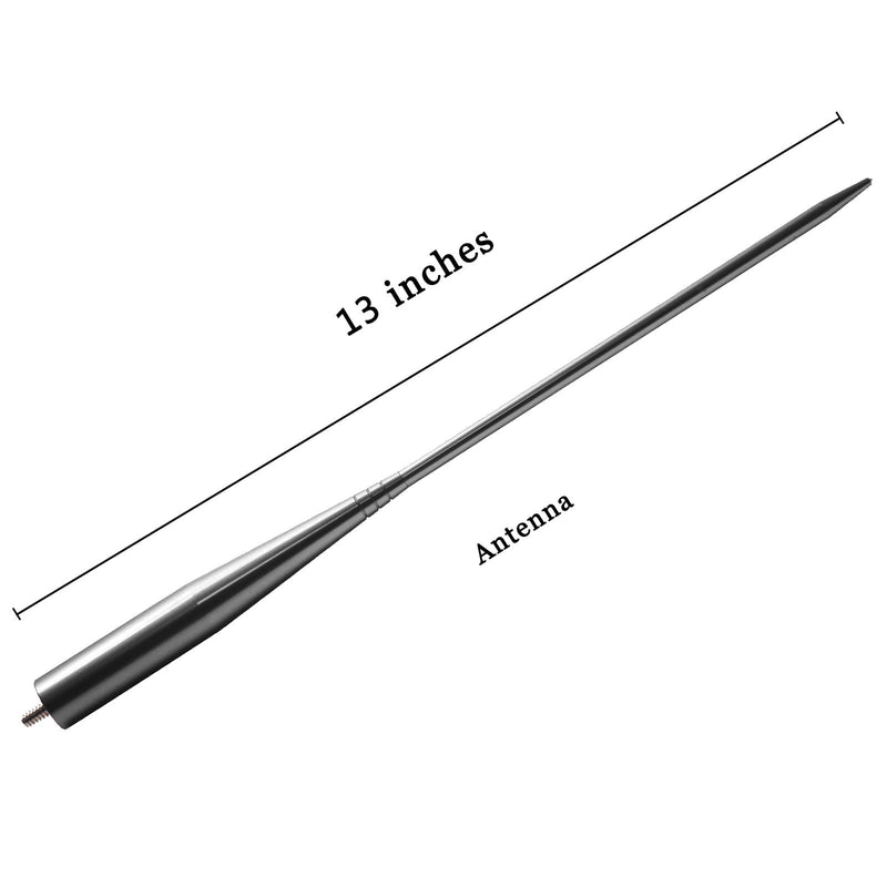 JAPower Replacement Antenna Compatible with Dodge Ram 1500 1994-2018 | 13 inches-Titanium Titanium