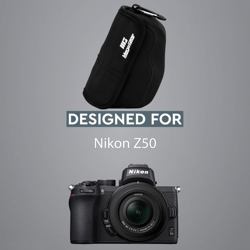 MegaGear Ultra Light Neoprene Camera Case Compatible with Nikon Z50 (16-50mm) Black