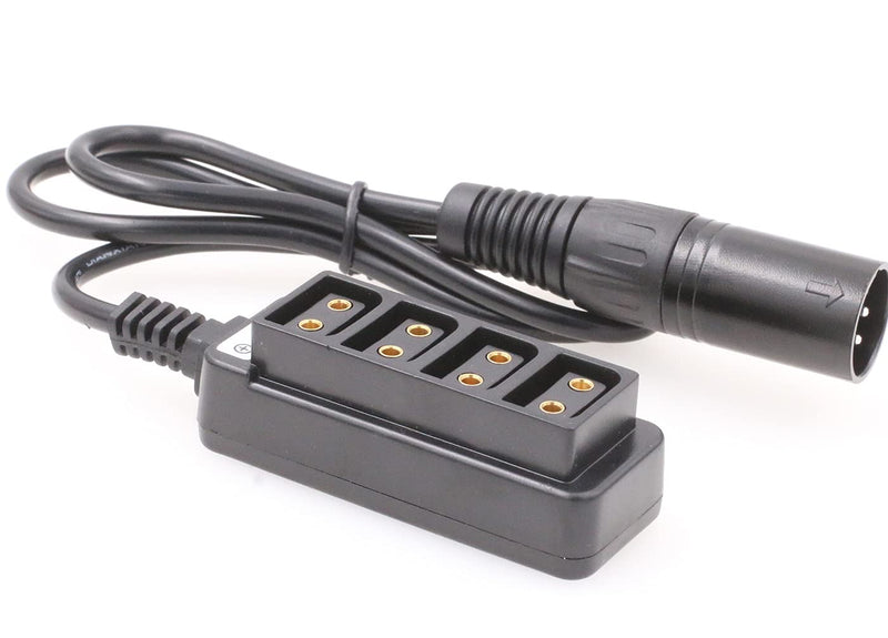 [AUSTRALIA] - ZBLZGP 4Pin XLR to 4 Port Splitter Female Hub Cable for Anton Bauer Battery/RED ARRI Camera 
