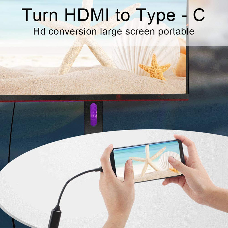 eboxer-1 Type-C to HDMI Adapter, Portable Phone Projection Screen Transverter, for PC/Phone/Laptop for HDTV Monitor/Projector