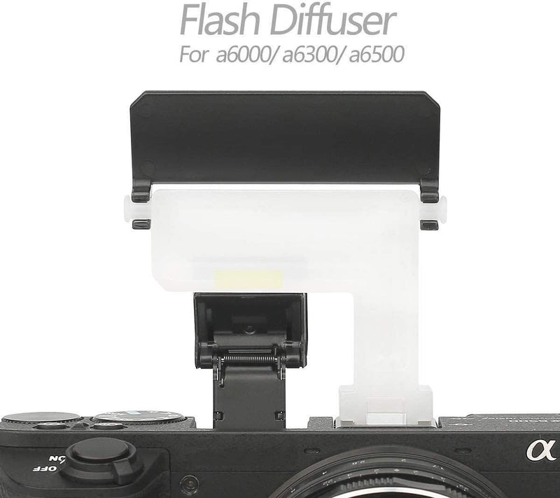 Mcoplus Diffuser Flash Bounce Cards for Sony NeX 6 and Alpha a6000 a6100 a6300 a6400 a6500 Cameras