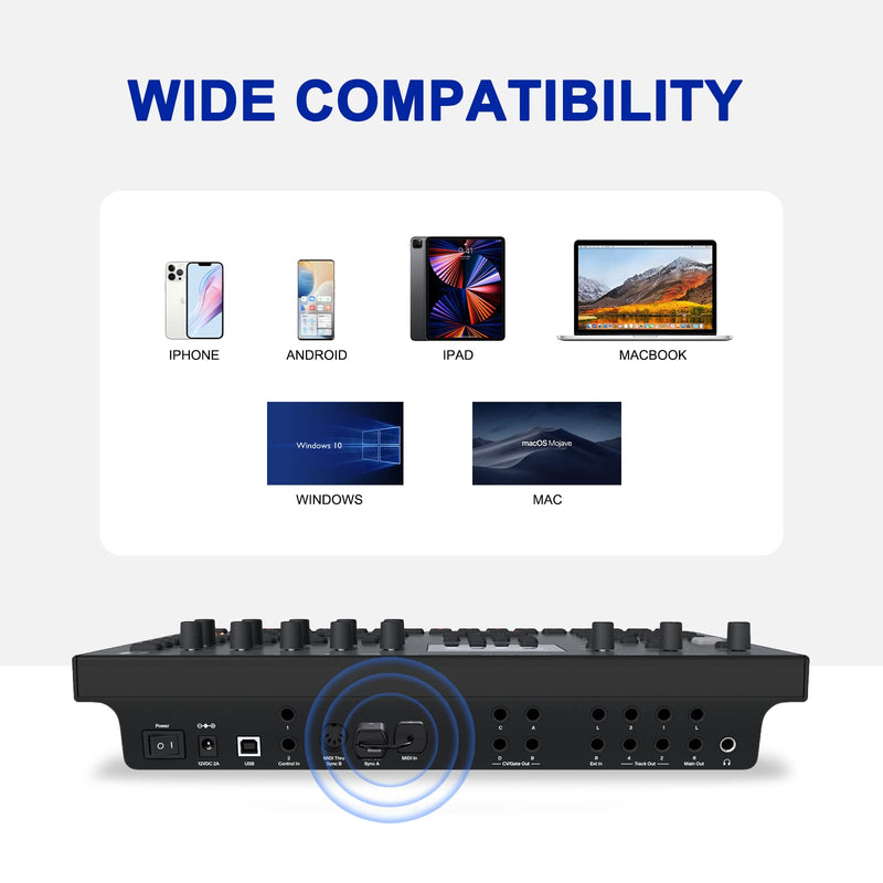 [AUSTRALIA] - LEKATO Wireless MIDI Adapter Bluetooth 5.0 with USB MIDI Ultra Low Latency 5 PIN for Synthesizer EWI Keytar Digital Piano Keyboard to MIDI Devices, Mac OS/iOS, Win XP 