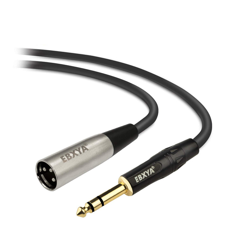 EBXYA 3ft 1/4" TRS to XLR Male Microphone Mic Cable Balanced with 3-Pin, 2 Packs 2 Packs of 1/4 TRS to XLR Male 3 Feet