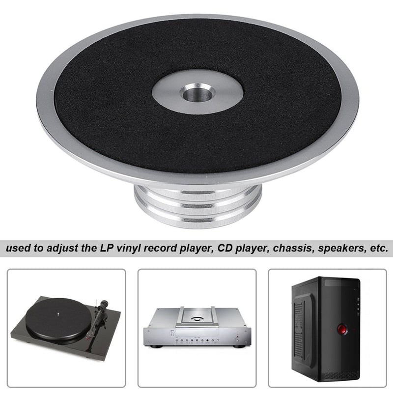 Ciglow Record Weight, New Black Record Weight Clamp LP Vinyl Turntables Metal Disc Stabilizer Made of Aluminum.(Silver) Silver
